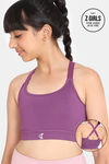 Zelocity Girls Sports Bra - Purple Passion — thumbnail 1